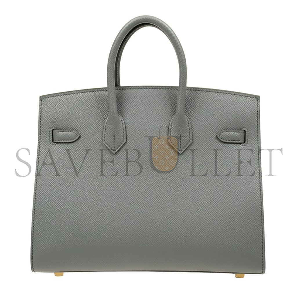 H**mes birkin 25 epsom leather almond green gold buckle luxury bag bk2563epgpo (25*20*13cm)